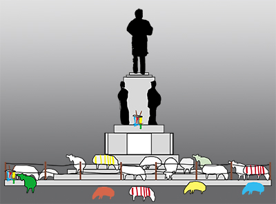 Skizze Lueger-Denkmal